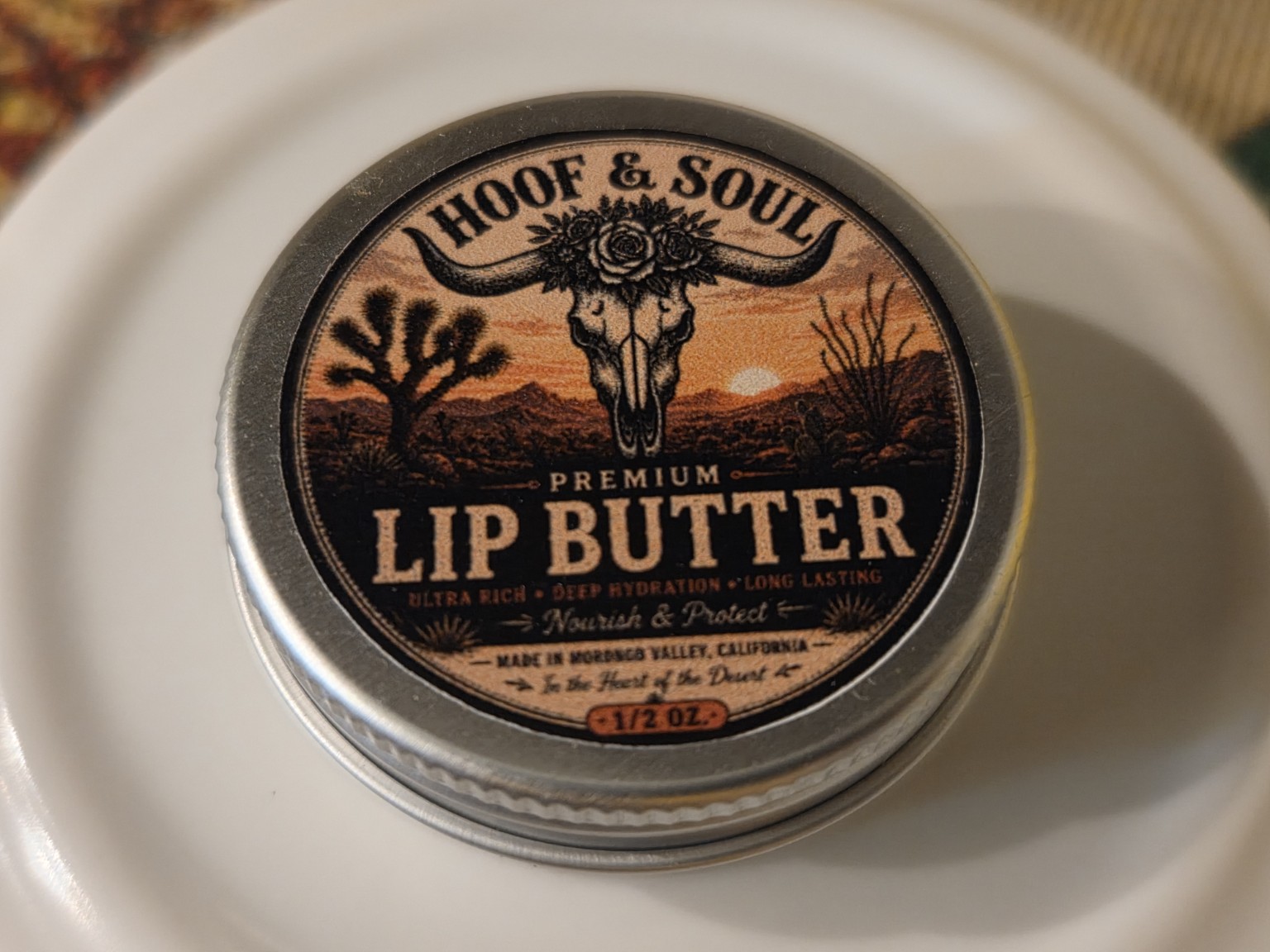 Hoof & Soul Premium Lip Butter tin