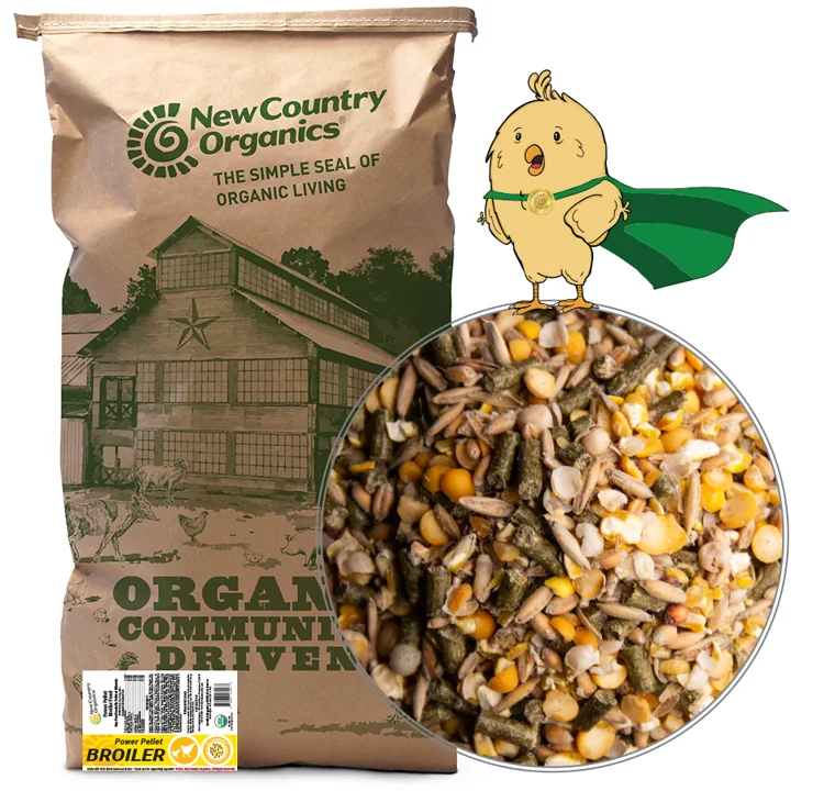 Organic Power Pellet Broiler Feed, 40lbs manufacturer product photo