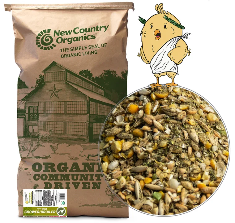 Organic Olive Oil Grower/Broiler Feed, 40lbs manufacturer product photo
