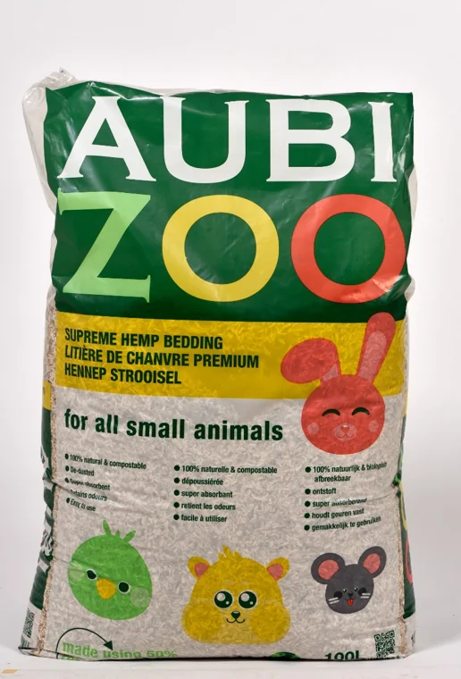 AubiZoo Hemp Bedding, 100L bag manufacturer product photo