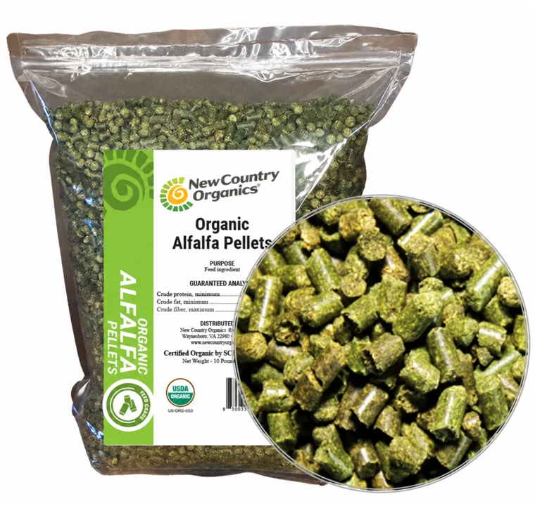 Organic Alfalfa Pellets, 10lbs manufacturer product photo