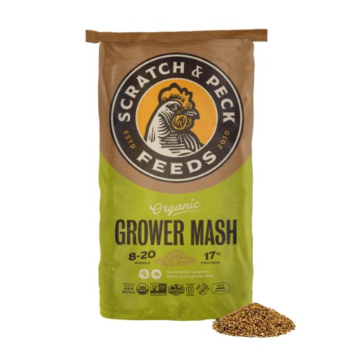 Scratch & Peck Grower Mash Chicken & Duck Organic 40 lb package
