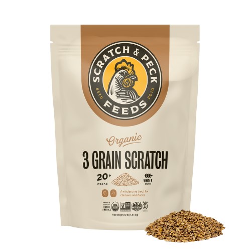 Scratch & Peck 3-Grain Scratch Organic 10 lb package