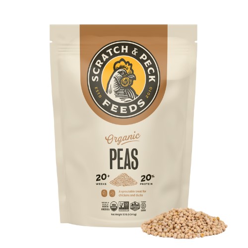 Scratch & Peck Organic Whole Peas 10 lb package