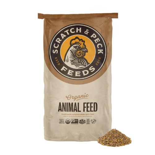 Scratch & Peck Turkey Grower Mash with Corn Organic 40 lb package