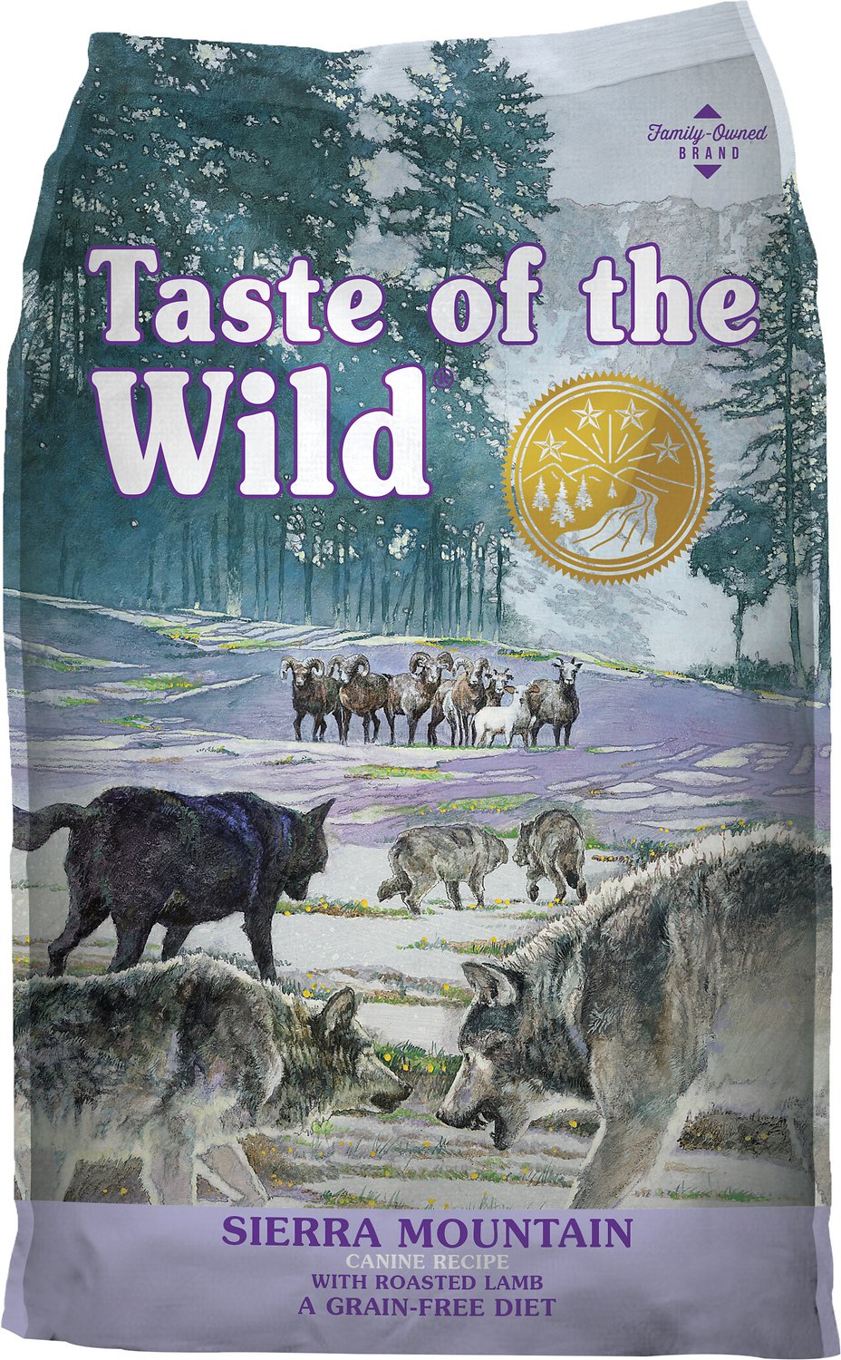 Taste of the Wild Sierra Mountain Canine Recipe with Roasted Lamb 5 lb package