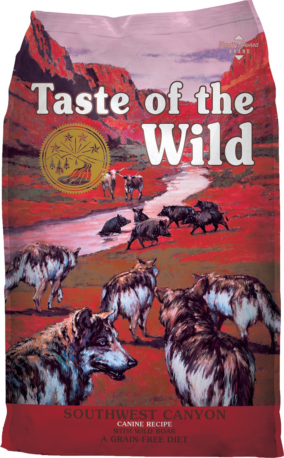 Taste of the Wild Southwest Canyon Canine Recipe with Wild Boar 5 lb package