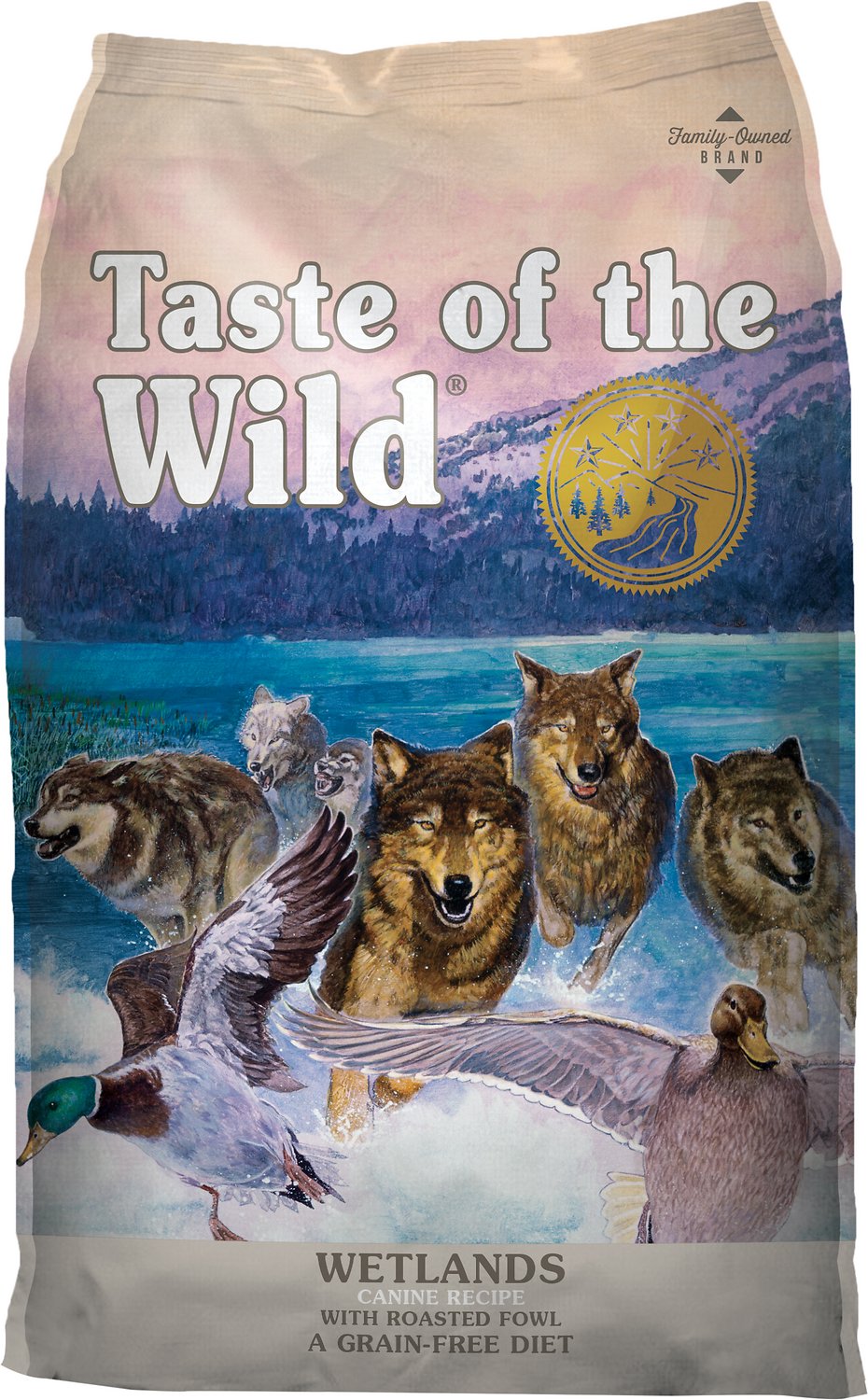 Taste of the Wild Wetlands Canine Recipe with Roasted Fowl 5 lb package