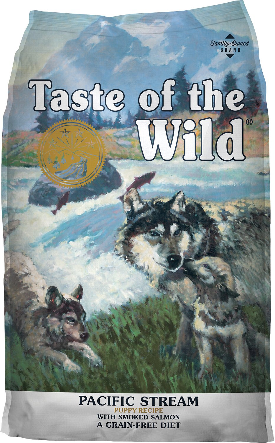 Taste of the Wild Pacific Stream Puppy Recipe with Smoke-Flavored Salmon 5 lb package