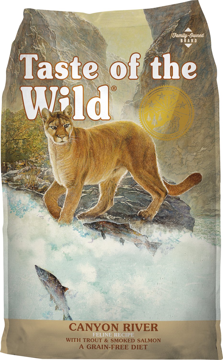 Taste of the Wild Canyon River Feline Recipe with Trout & Smoke-Flavored Salmon 5 lb package