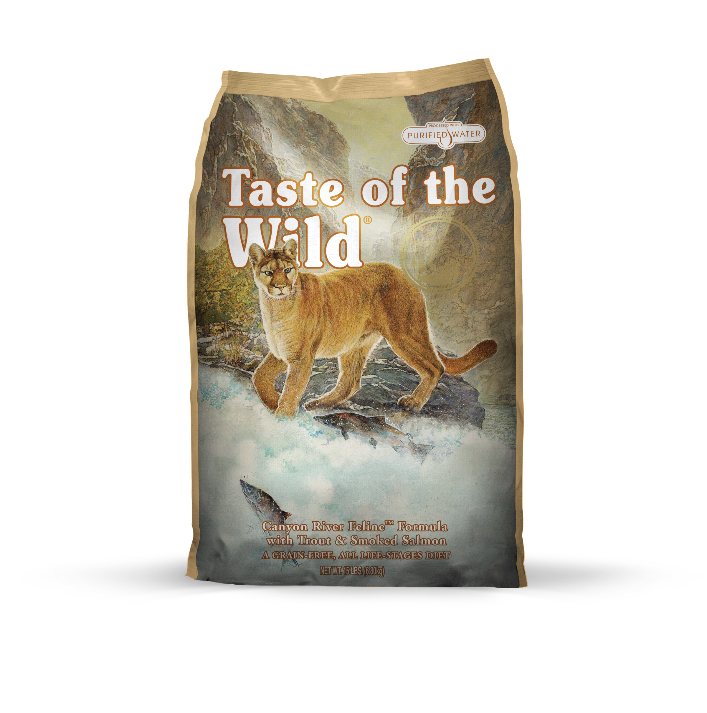 Taste of the Wild Canyon River Feline Recipe with Trout & Smoke-Flavored Salmon 14 lb package