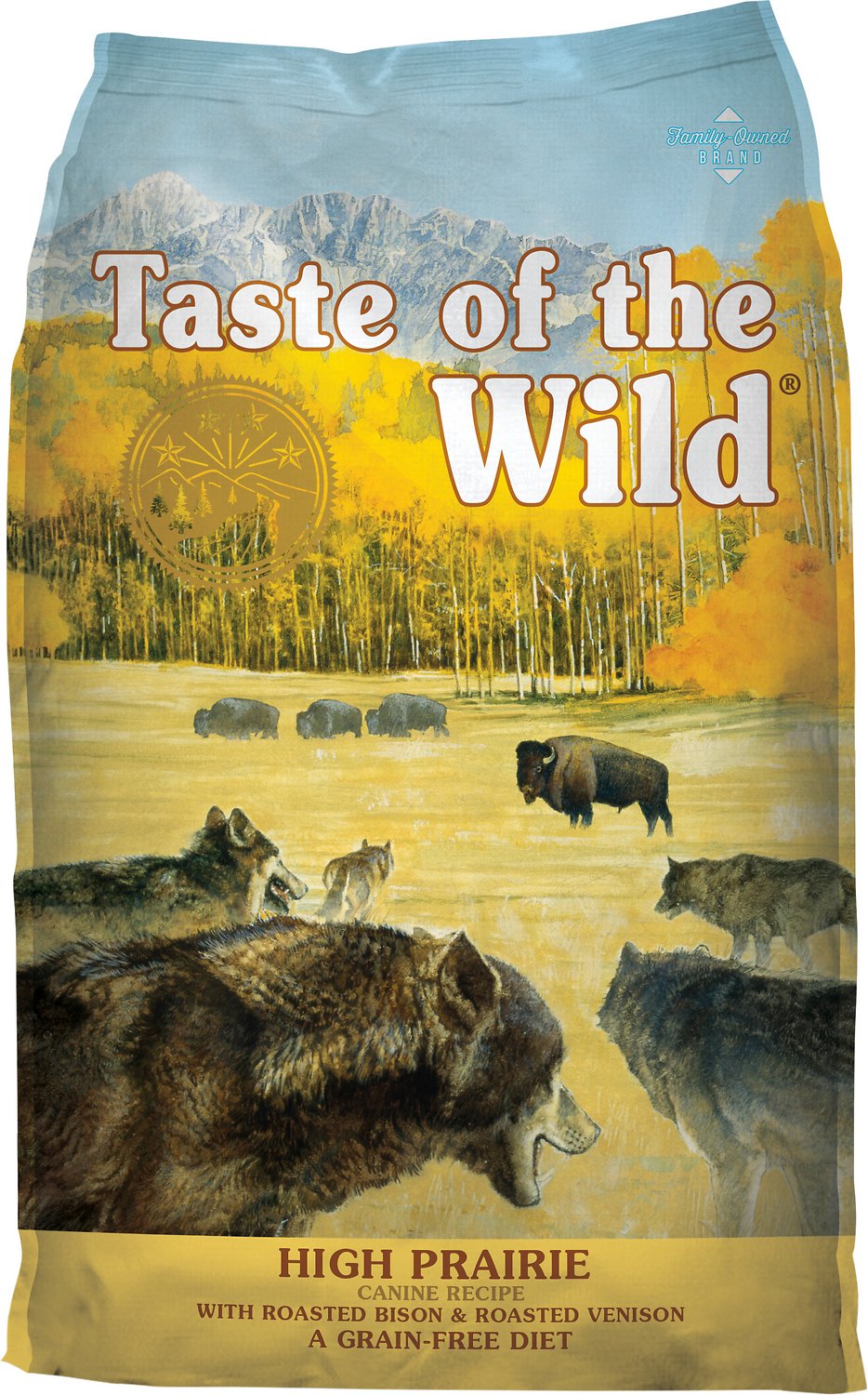 Taste of the Wild High Prairie Canine Recipe with Roasted Bison & Roasted Venison 14 lb package