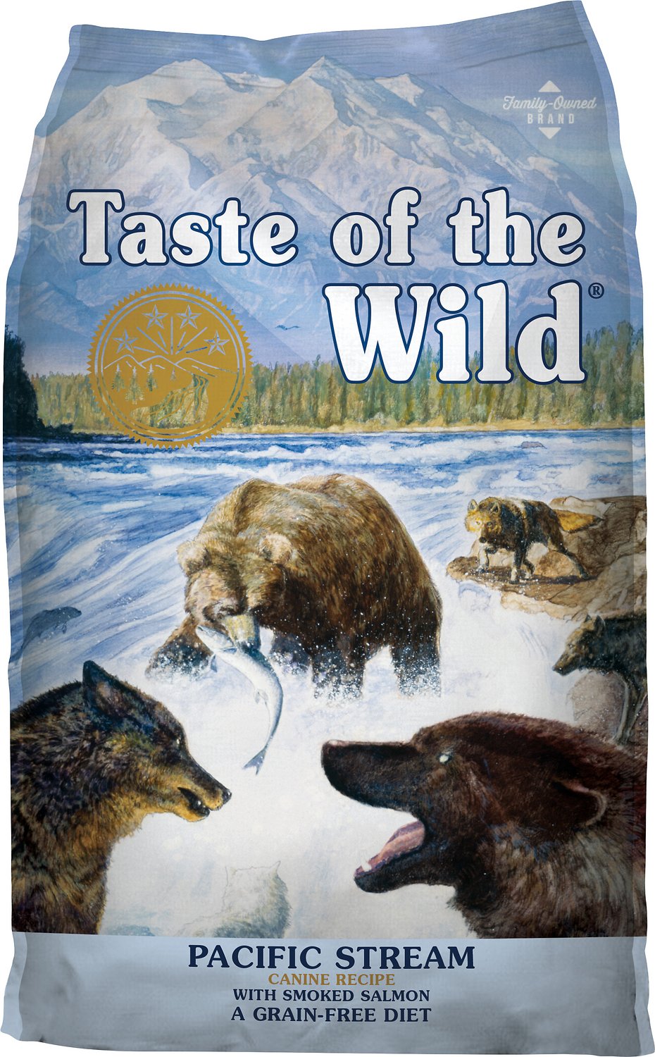 Taste of the Wild Pacific Stream Canine Recipe with Smoke-Flavored Salmon 14 lb package