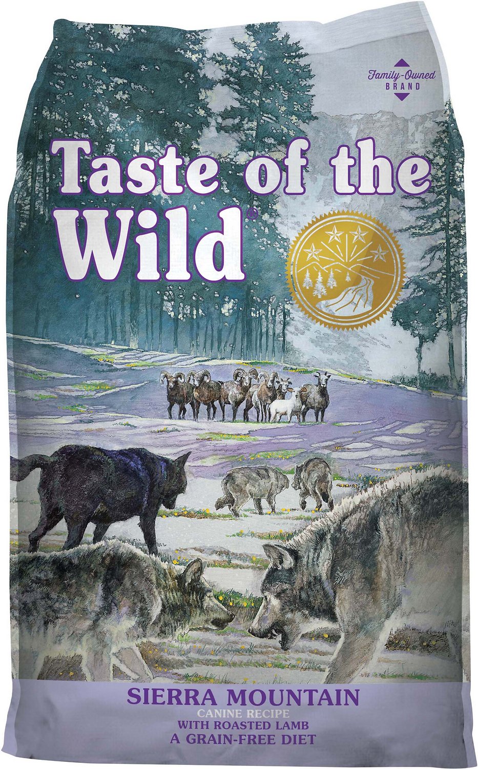Taste of the Wild Sierra Mountain Canine Recipe with Roasted Lamb 28 lb package