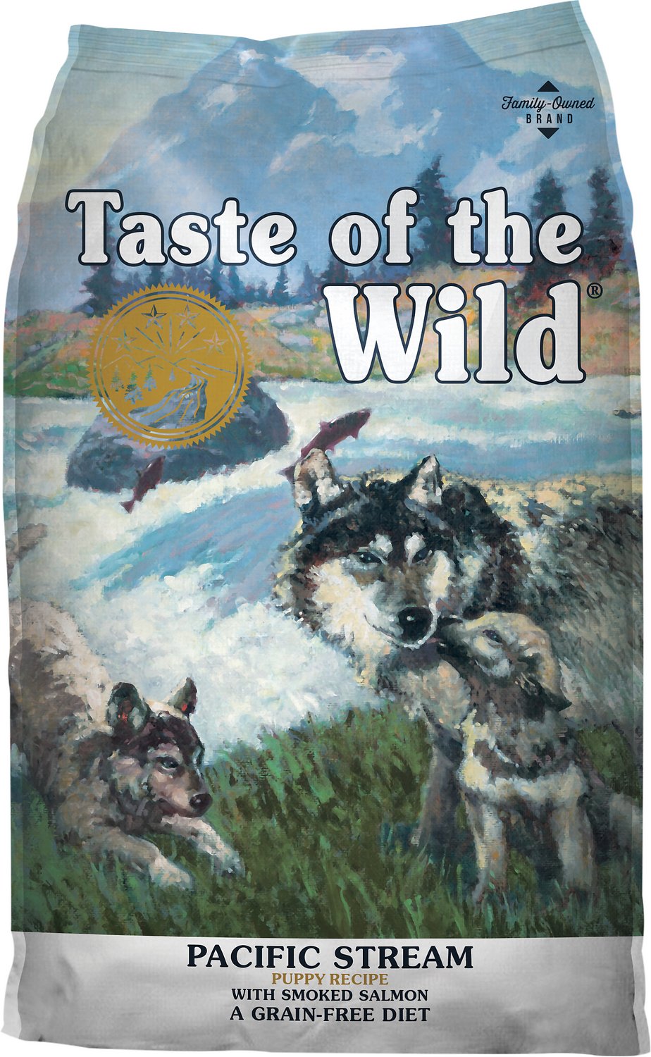 Taste of the Wild Pacific Stream Puppy Recipe with Smoke-Flavored Salmon 14 lb package