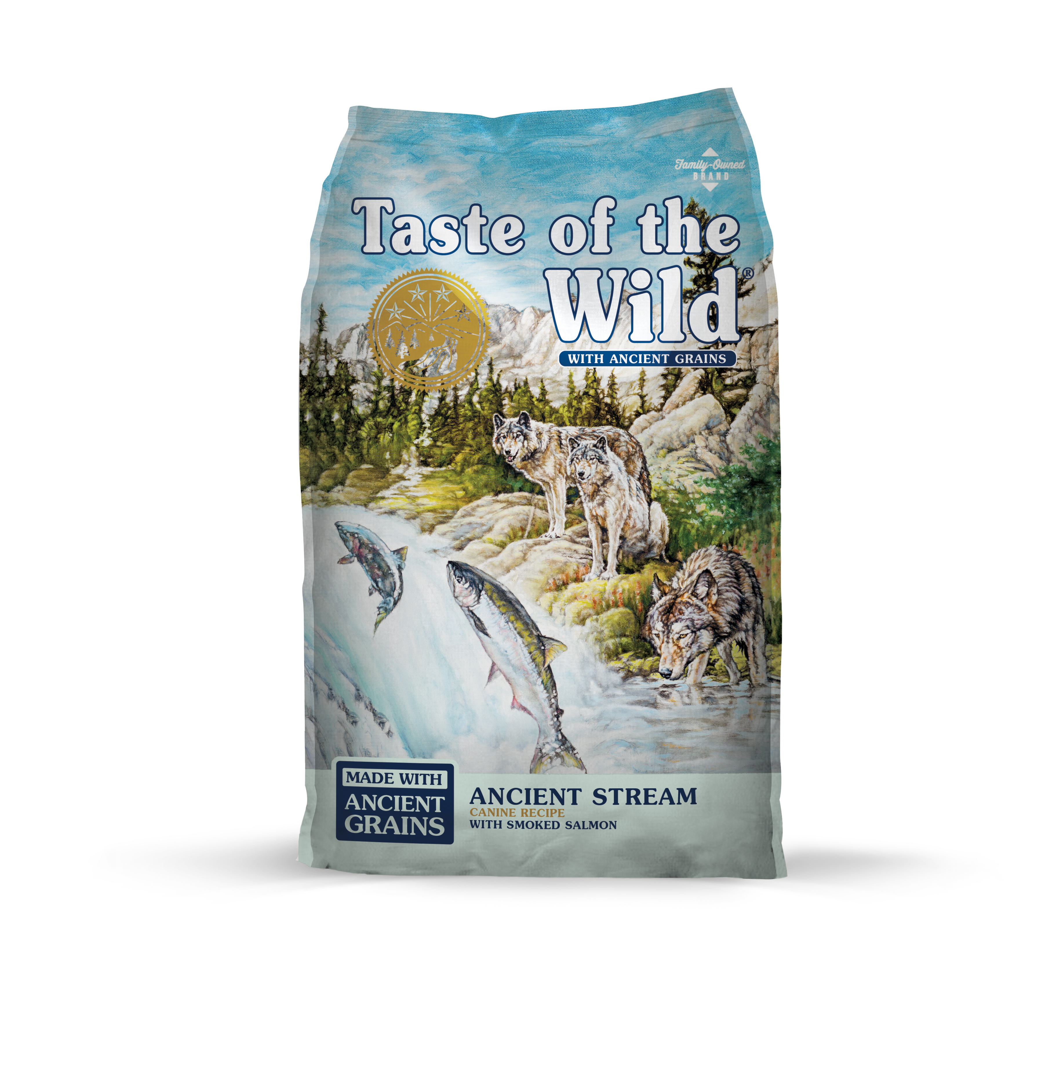 Taste of the Wild Ancient Stream Canine Recipe with Smoke-Flavored Salmon 14 lb package