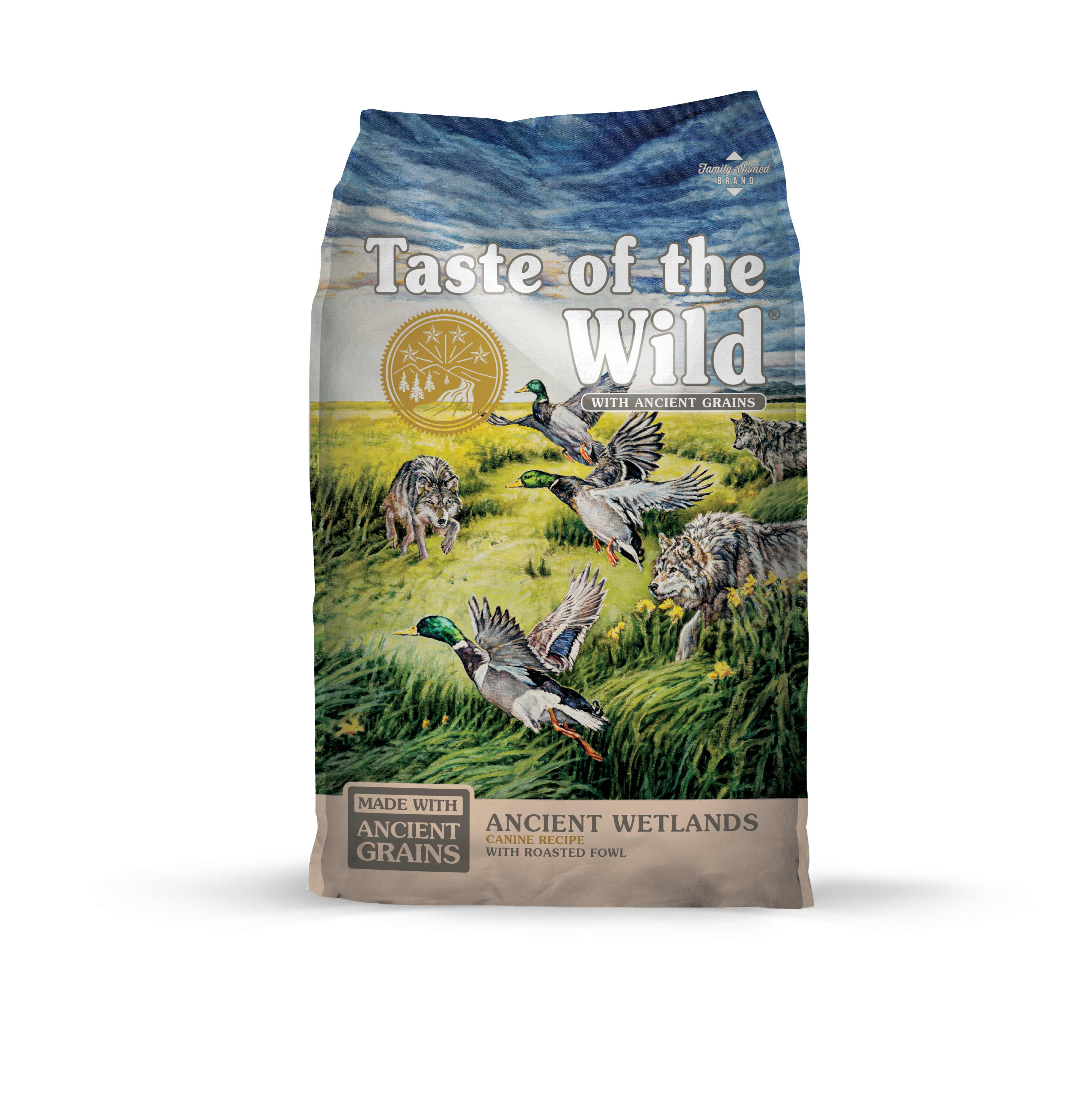 Taste of the Wild Ancient Wetlands Canine Recipe with Roasted Fowl 5 lb package
