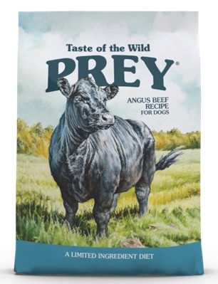 Taste of the Wild PREY Angus Beef Limited Ingredient Recipe for Dogs 8 lb package