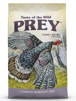 Taste of the Wild PREY Turkey Limited Ingredient Recipe for Cats 6 lb package