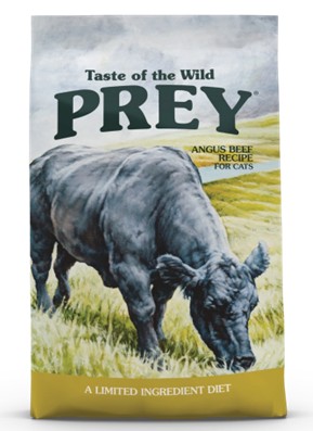 Taste of the Wild PREY Angus Beef Limited Ingredient Recipe for Cats 15 lb package
