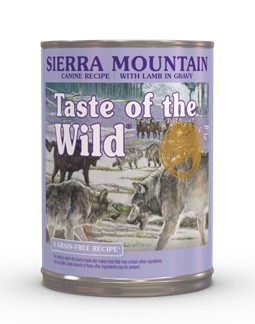 Taste of the Wild Sierra Mountain Canine Recipe with Lamb in Gravy 13 oz cans, case of 12 package