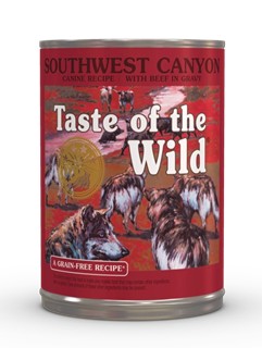 Taste of the Wild Southwest Canyon Canine Recipe with Beef in Gravy 13 oz cans, case of 12 package