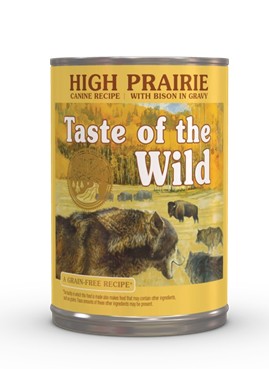 Taste of the Wild High Prairie Canine Recipe with Bison in Gravy 13 oz cans, case of 12 package