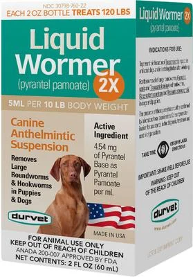 Durvet Liquid Wormer 2X — 2 fl oz product