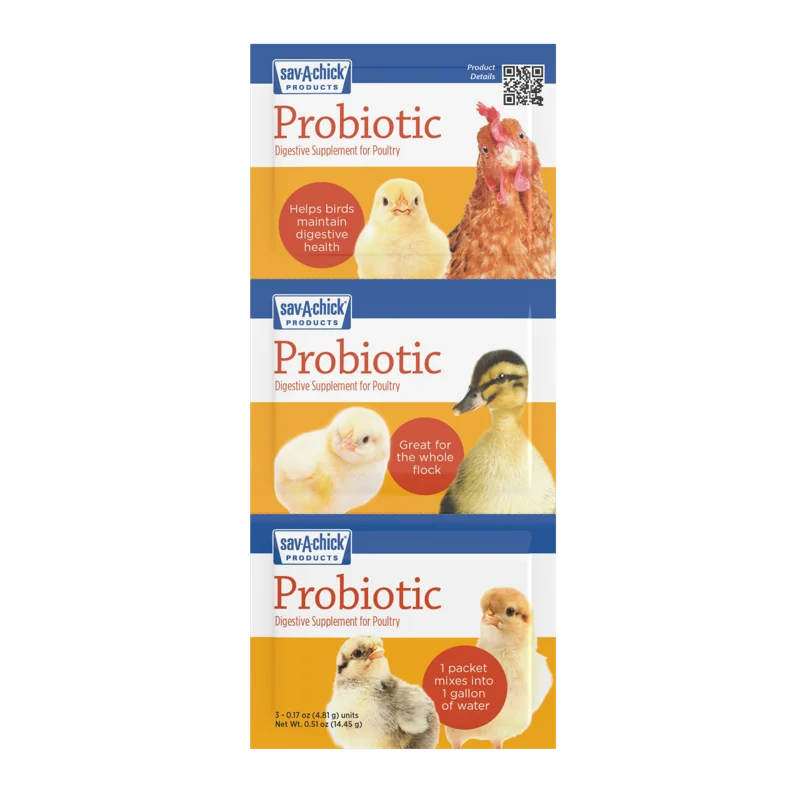 Sav-A-Chick Probiotic Supplement — 3 packets, 0.17 oz each product