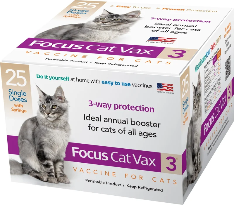 Durvet Focus Cat Vax 3 Vaccine — 1 dose with syringe product