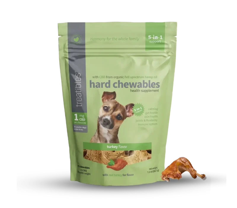Treatibles Turkey Hard Chews — Small — 1 mg · 75 chews product