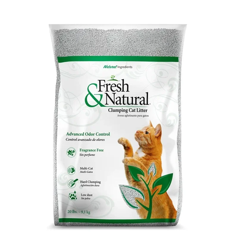 Fresh & Natural Fragrance-Free Clumping Cat Litter — 20 lb product