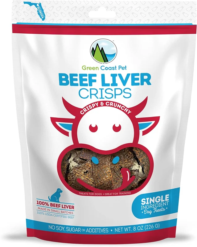 Green Coast Pet Beef Liver Crisps — 8 oz product