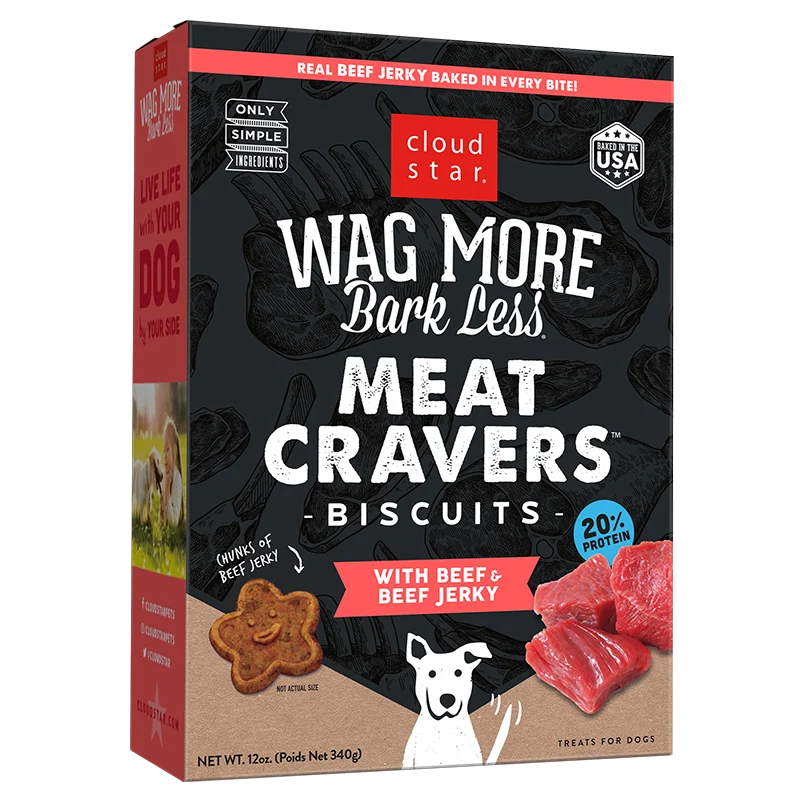 Cloud Star Wag More Bark Less Meat Cravers Beef Treats — 12 oz product